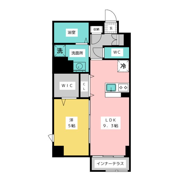 THE BLOSSOM 新栄の間取り