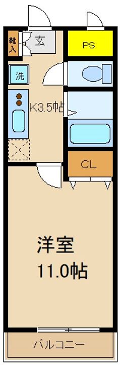 千葉県柏市南柏2(マンション)の賃貸物件の間取り