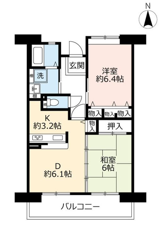 UR八尾若草の間取り