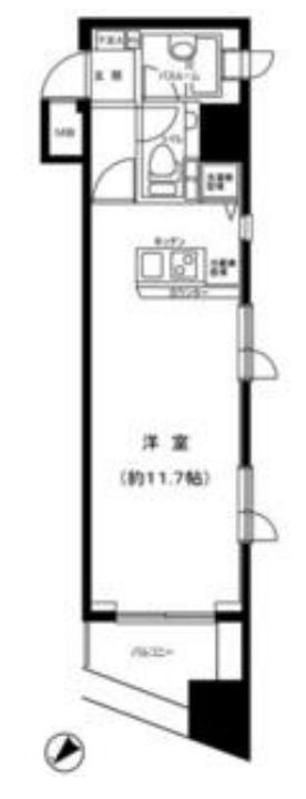 グラーサ東京EASTステュディオスクエアの間取り