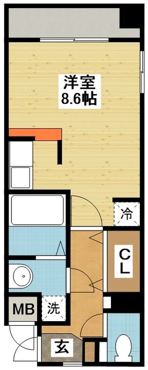 長崎県長崎市花園町(マンション)の賃貸物件の間取り