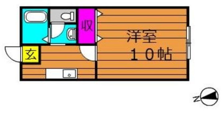 岡山県倉敷市片島町(アパート)の賃貸物件の間取り