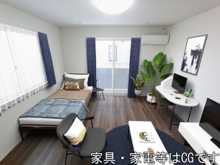 群馬県高崎市双葉町(アパート)の賃貸物件の居間