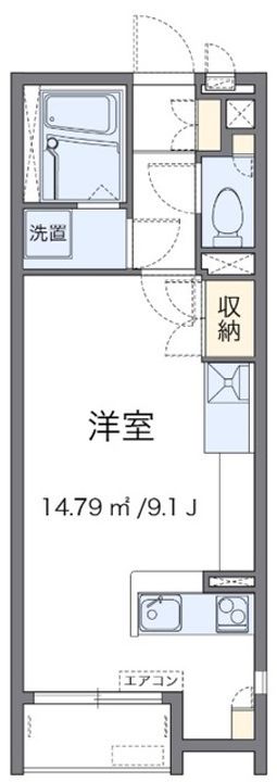 神奈川県横浜市神奈川区菅田町(アパート)の賃貸物件の間取り
