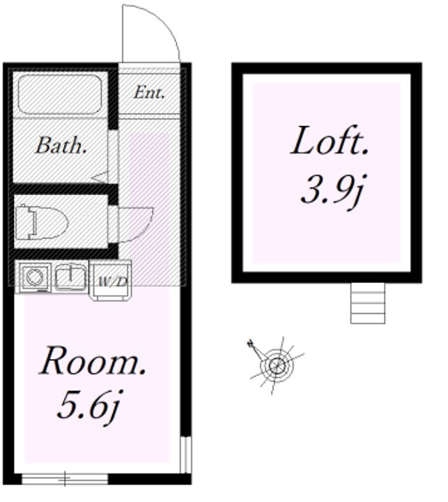 神奈川県横浜市鶴見区生麦4(アパート)の賃貸物件の間取り