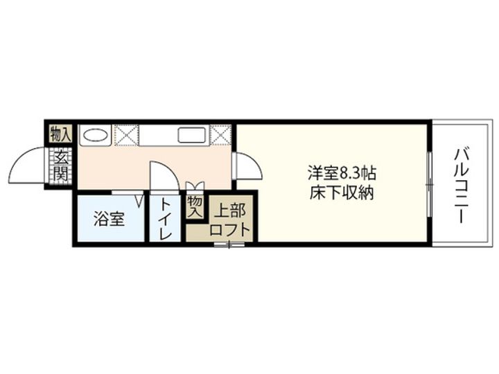 広島県広島市南区宇品御幸3(マンション)の賃貸物件の間取り