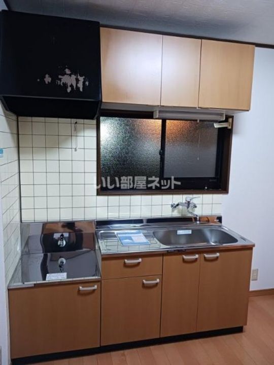 栃木県栃木市野中町(アパート)の賃貸物件のキッチン
