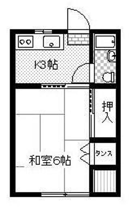 亀山ハイツの間取り