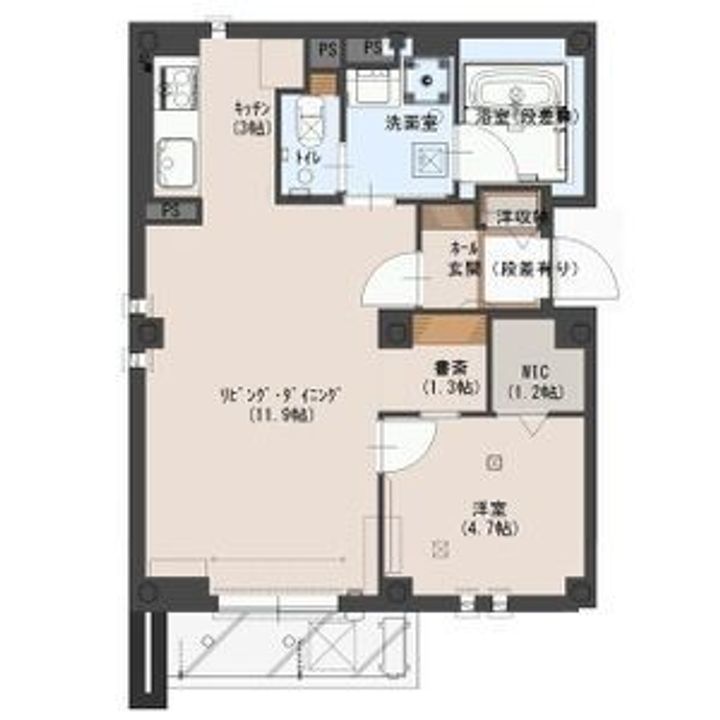 グランシェイド二番町(ペット飼育可能)の間取り