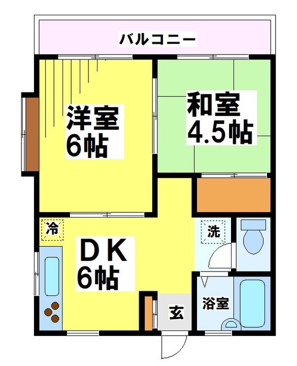 東京都狛江市西野川2(マンション)の賃貸物件の間取り