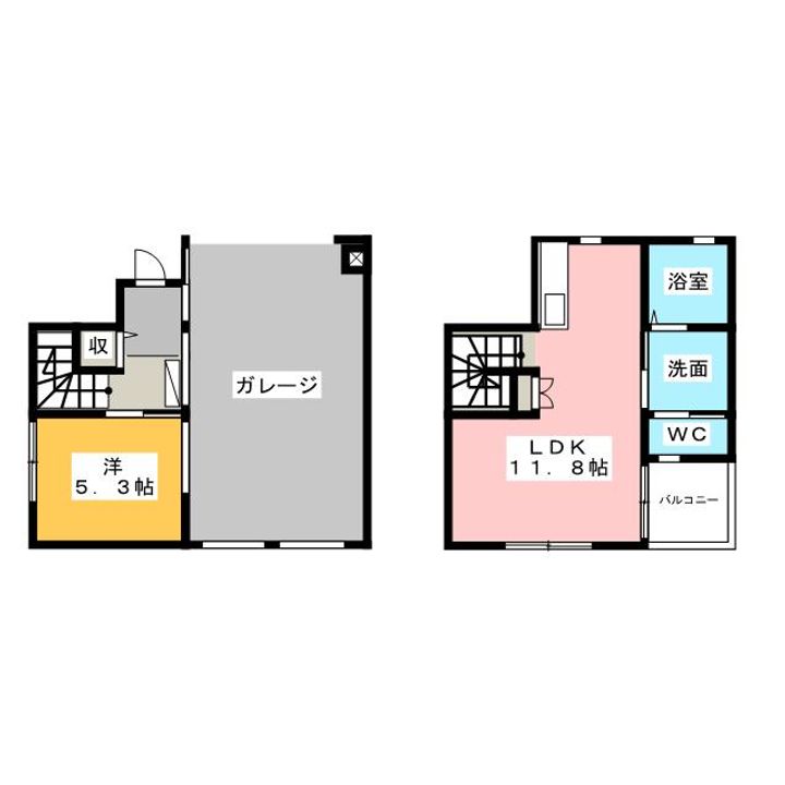 静岡県浜松市中央区芳川町(一戸建)の賃貸物件の間取り