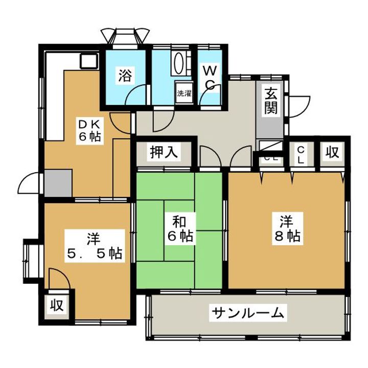 汐入町2丁目アパートの間取り