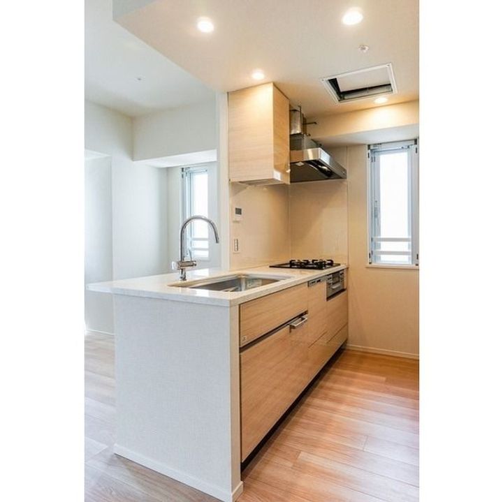 東京都千代田区飯田橋1(マンション)の賃貸物件のキッチン