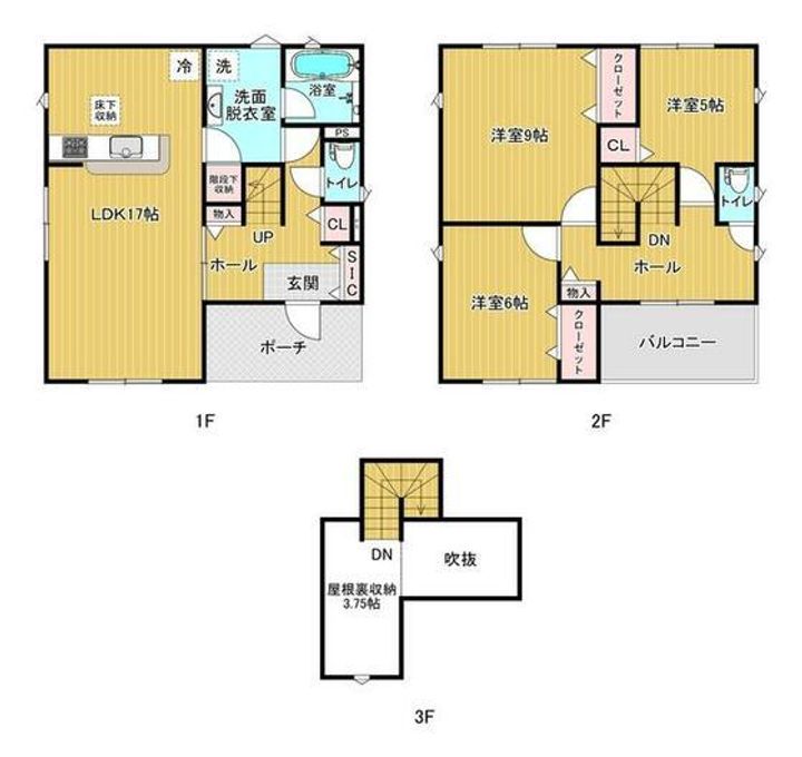 熊本県熊本市北区龍田1(一戸建)の賃貸物件の間取り