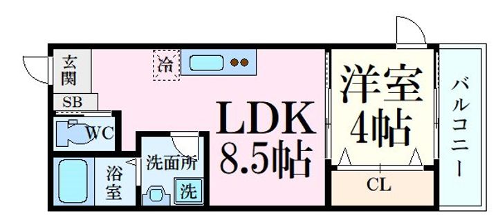 West River 五日市駅南の間取り