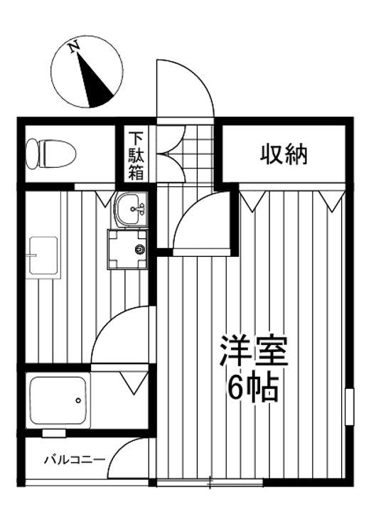 東京都狛江市岩戸北1(アパート)の賃貸物件の間取り