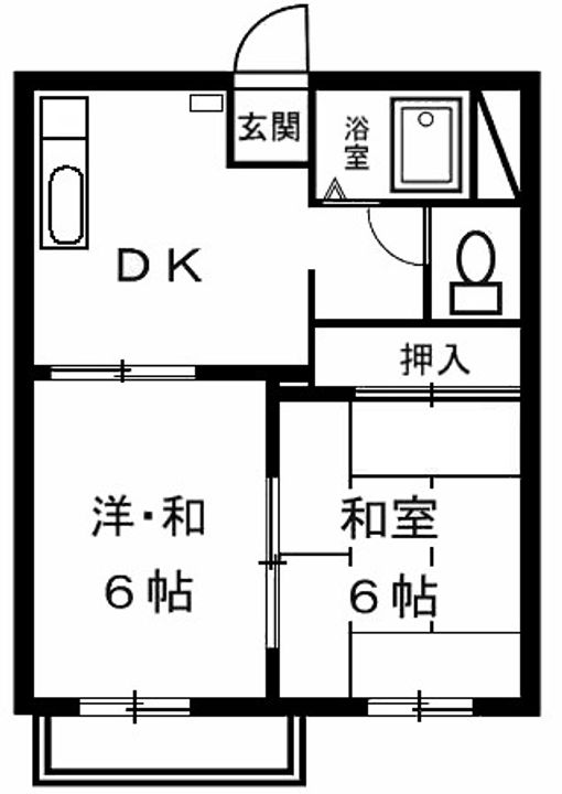 サニーハウス中原Aの間取り