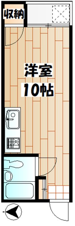 神奈川県川崎市中原区小杉陣屋町1(アパート)の賃貸物件の間取り