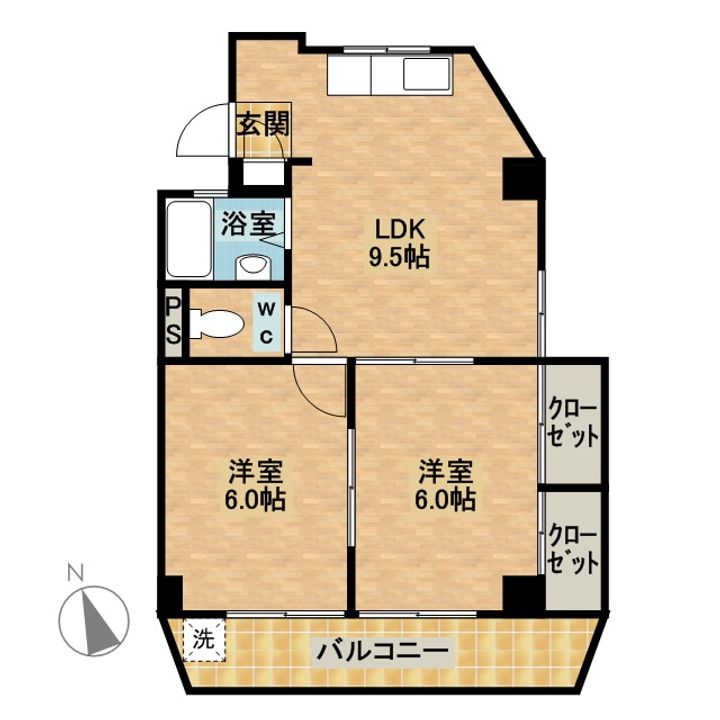 あさひビルの間取り