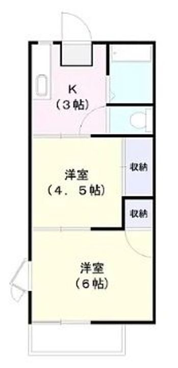 茨城県日立市城南町5(アパート)の賃貸物件の間取り