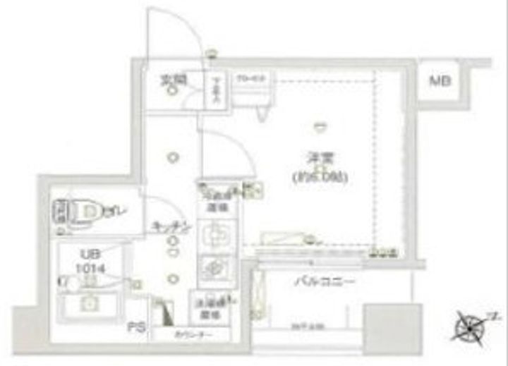 エル・ドゥーチェ蒲田の間取り