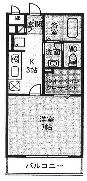 茨城県土浦市中神立町(アパート)の賃貸物件の間取り