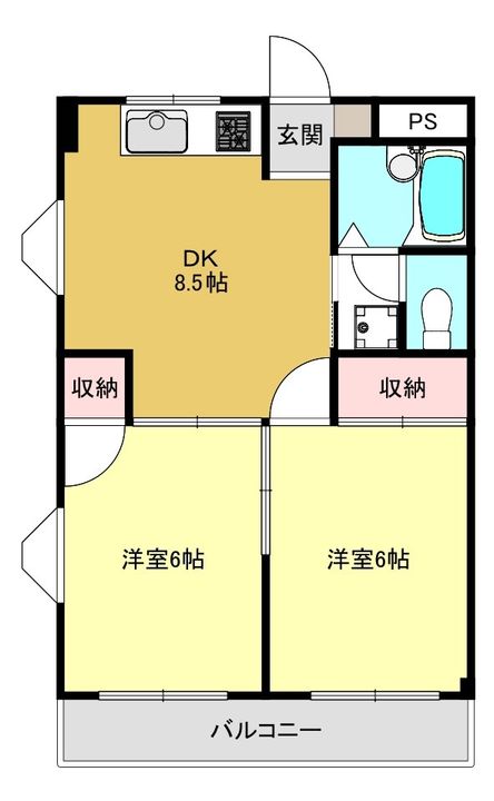 キャトルセゾン日吉の間取り