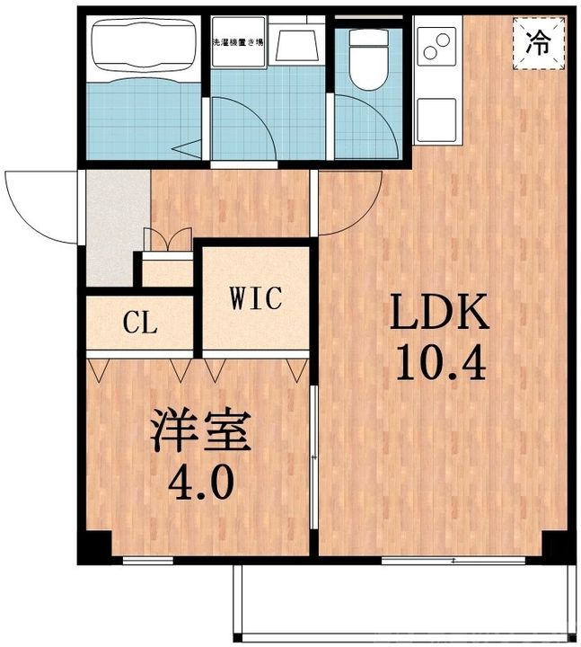 大阪府大阪市西成区鶴見橋1(マンション)の賃貸物件の間取り