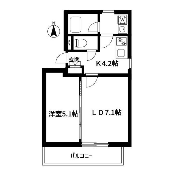 東京都墨田区太平4(マンション)の賃貸物件の間取り