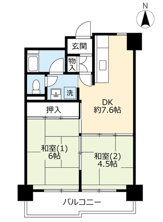 UR玉串西の間取り
