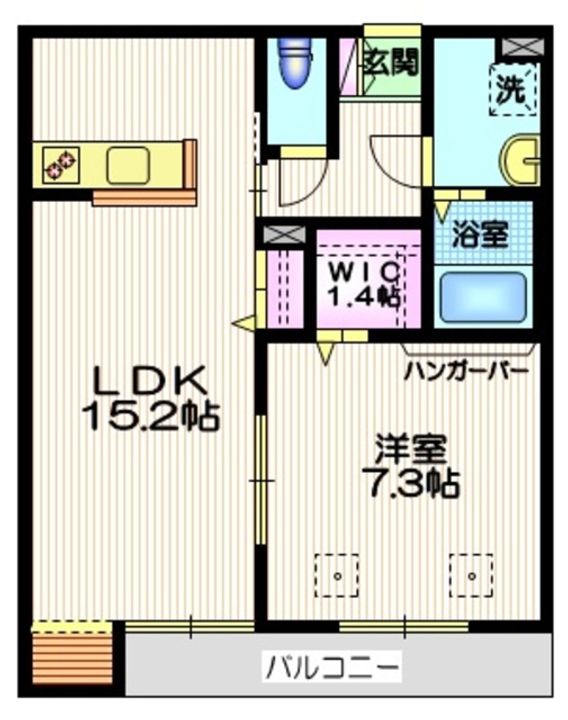 東京都世田谷区等々力3(マンション)の賃貸物件の間取り