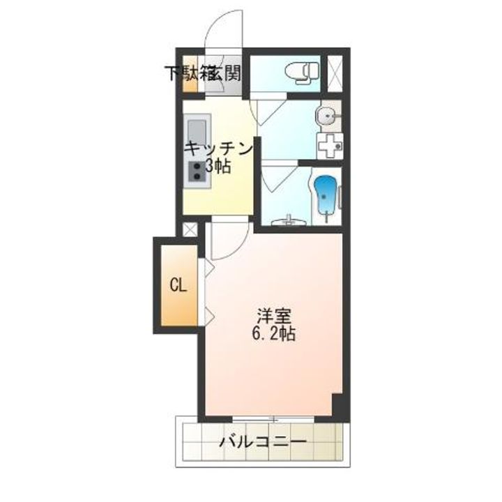 みおつくし岸里IIの間取り