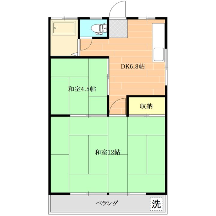 吉見ハイツの間取り