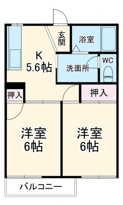 ウィンドコートAの間取り