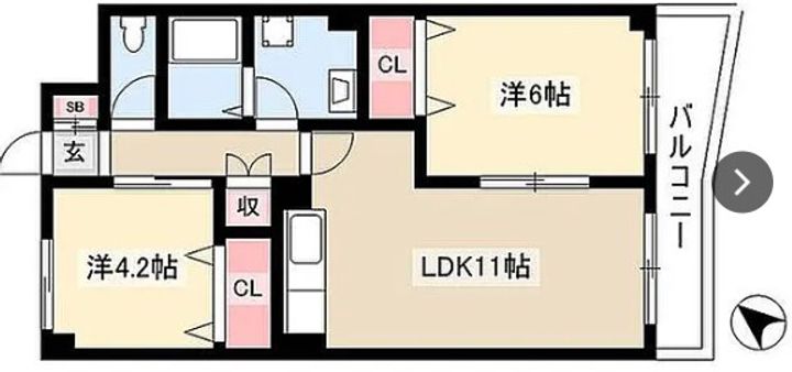スイートハイツの間取り