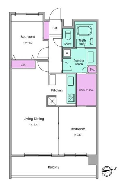 レジディア祐天寺の間取り