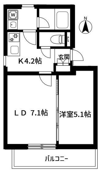 東京都墨田区太平4(マンション)の賃貸物件の間取り
