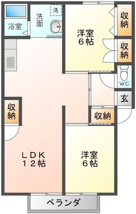 カーサ萩生の間取り