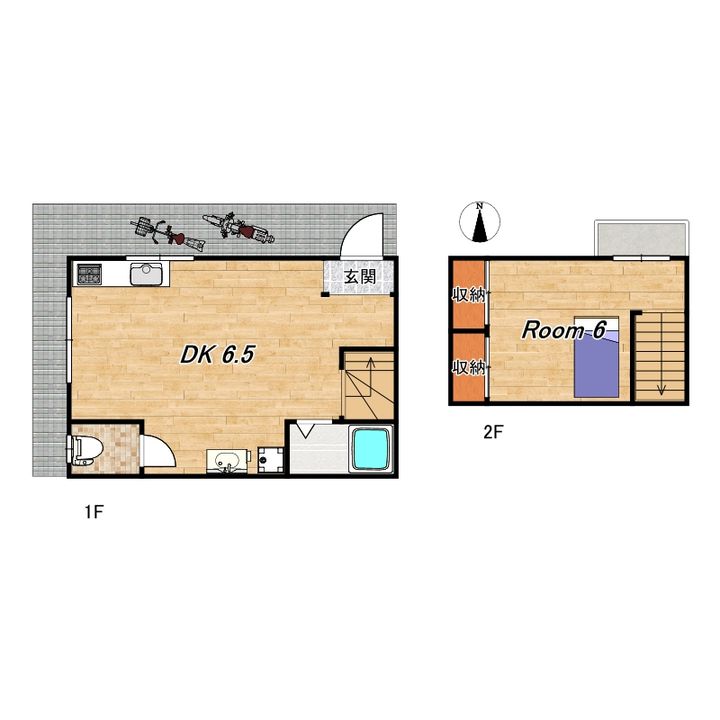 京都府向日市森本町下森本(一戸建)の賃貸物件の間取り