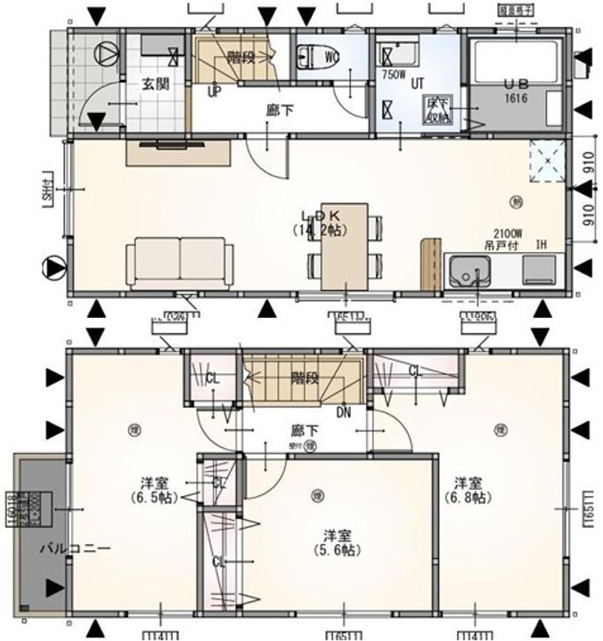 千葉県柏市戸張(一戸建)の賃貸物件の間取り