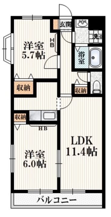 メゾンルネの間取り