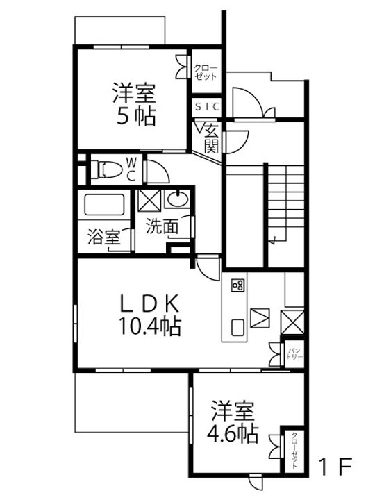 ベルシャンメゾンの間取り