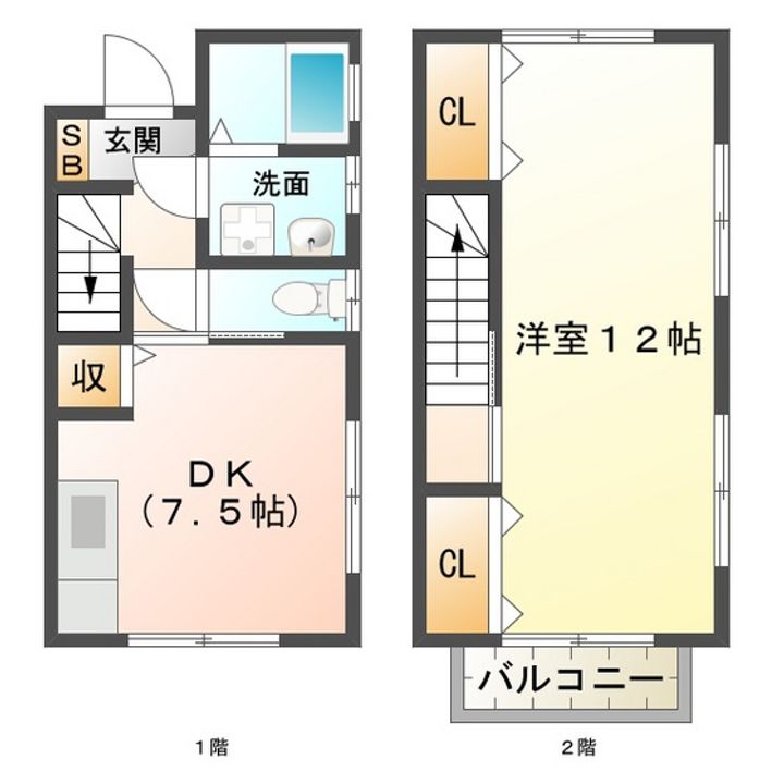 三重県鈴鹿市岸岡町(一戸建)の賃貸物件の間取り