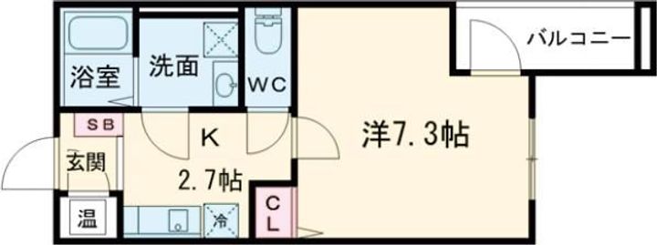 大阪府寝屋川市香里北之町(アパート)の賃貸物件の間取り