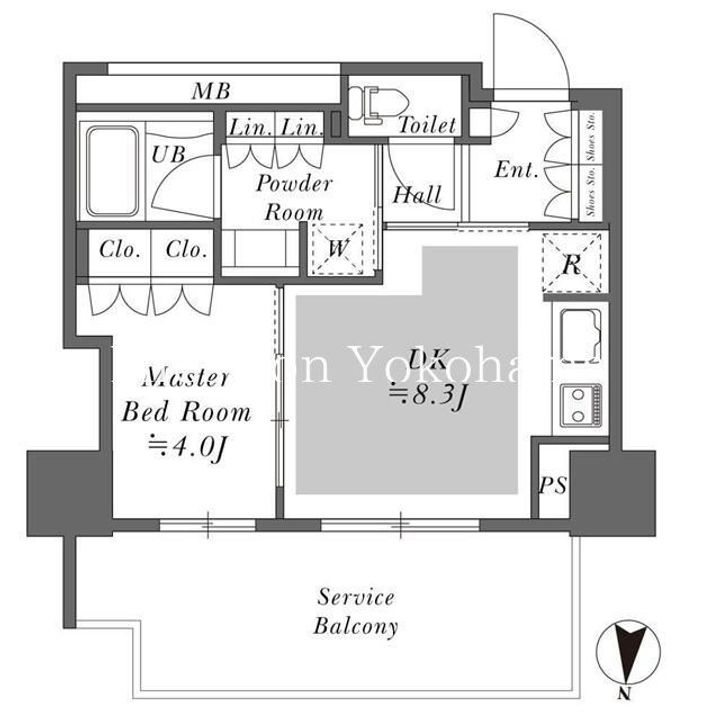 THE YOKOHAMA FRONT TOWERの間取り