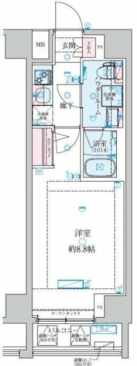 GENOVIA大師橋の間取り
