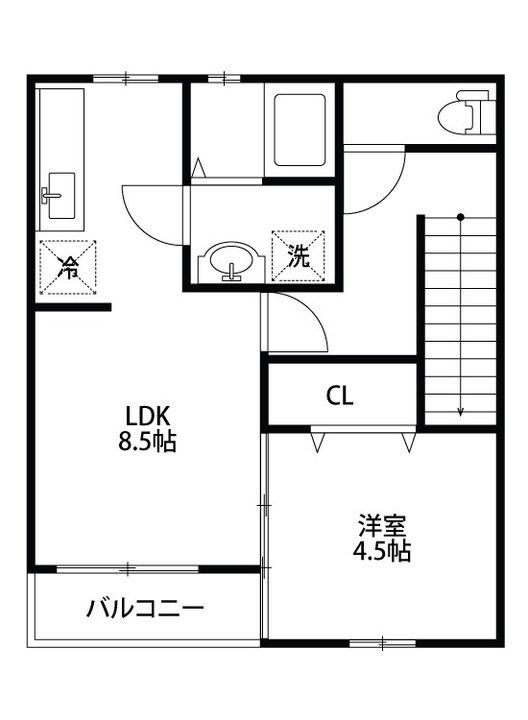SAJA安江A棟の間取り