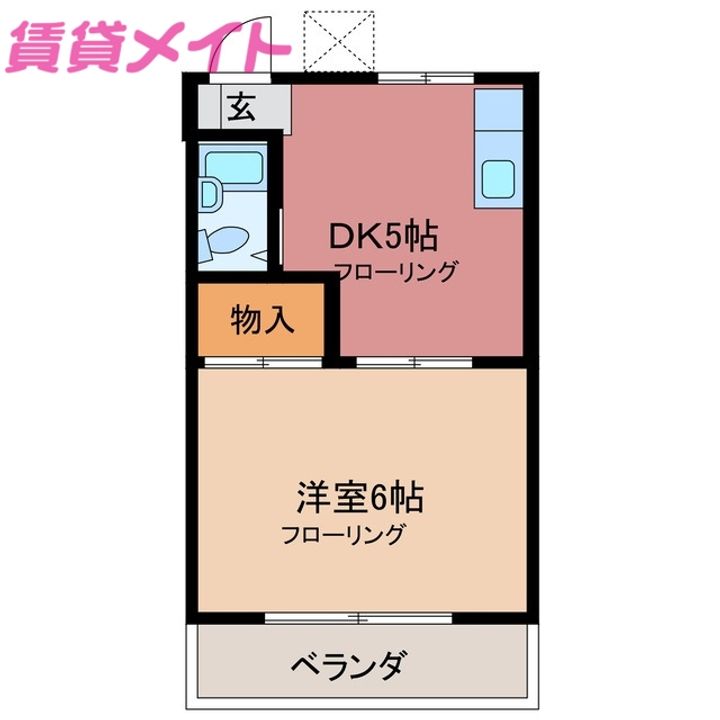 カントリーパレスとみ川の間取り