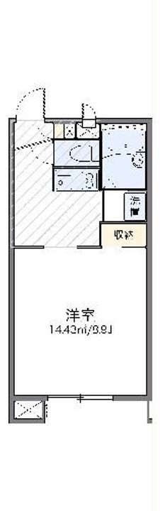 レオパレス渓-せせらぎ-の間取り