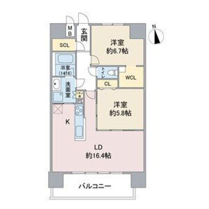 ラトゥール代官町EASTの間取り
